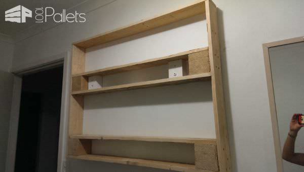 Diy: Two Pallets Upcycled Into a Wall Cabinet Pallet Cabinets & Wardrobes 