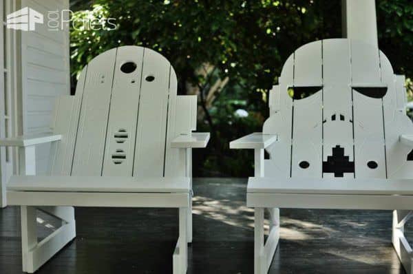 13 Star Wars Creations From Recycled Pallets Pallet Benches, Pallet Chairs & Stools 