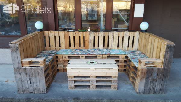 Cocktail Lounge From Pallets Lounges & Garden Sets 