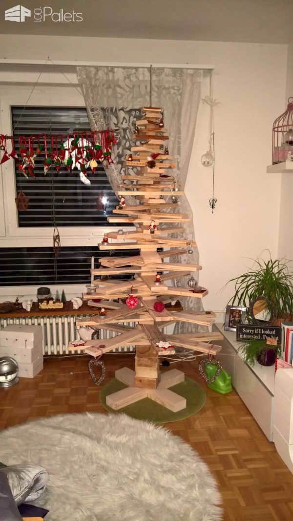 Pallet Christmas Tree Pallet Home Accessories 