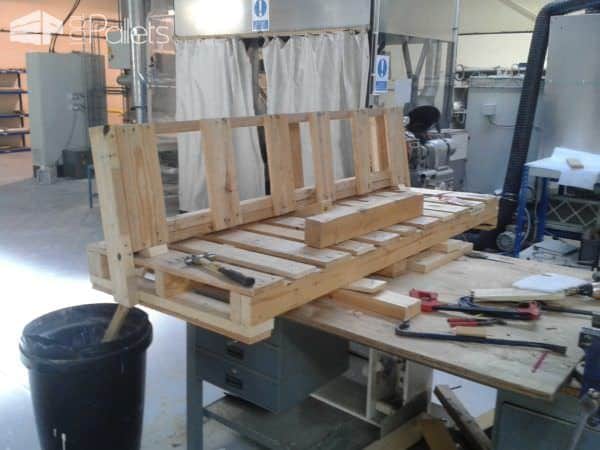 Rustic Pallet Bench Pallet Benches, Pallet Chairs & Stools 20150828_145600