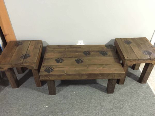 Bear Claw Coffee Table & End Tables Pallet Coffee Tables 
