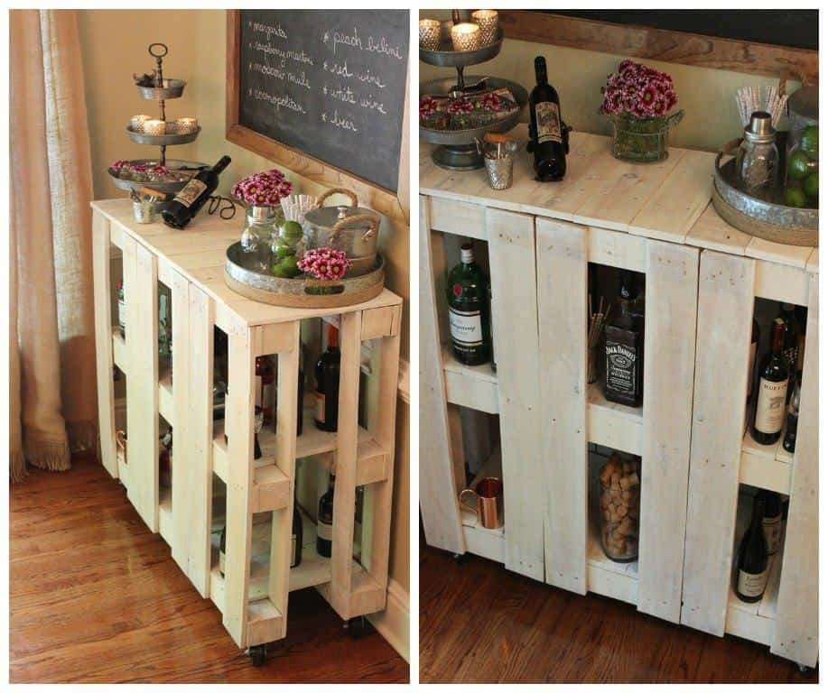 How to organize a bar cart â€