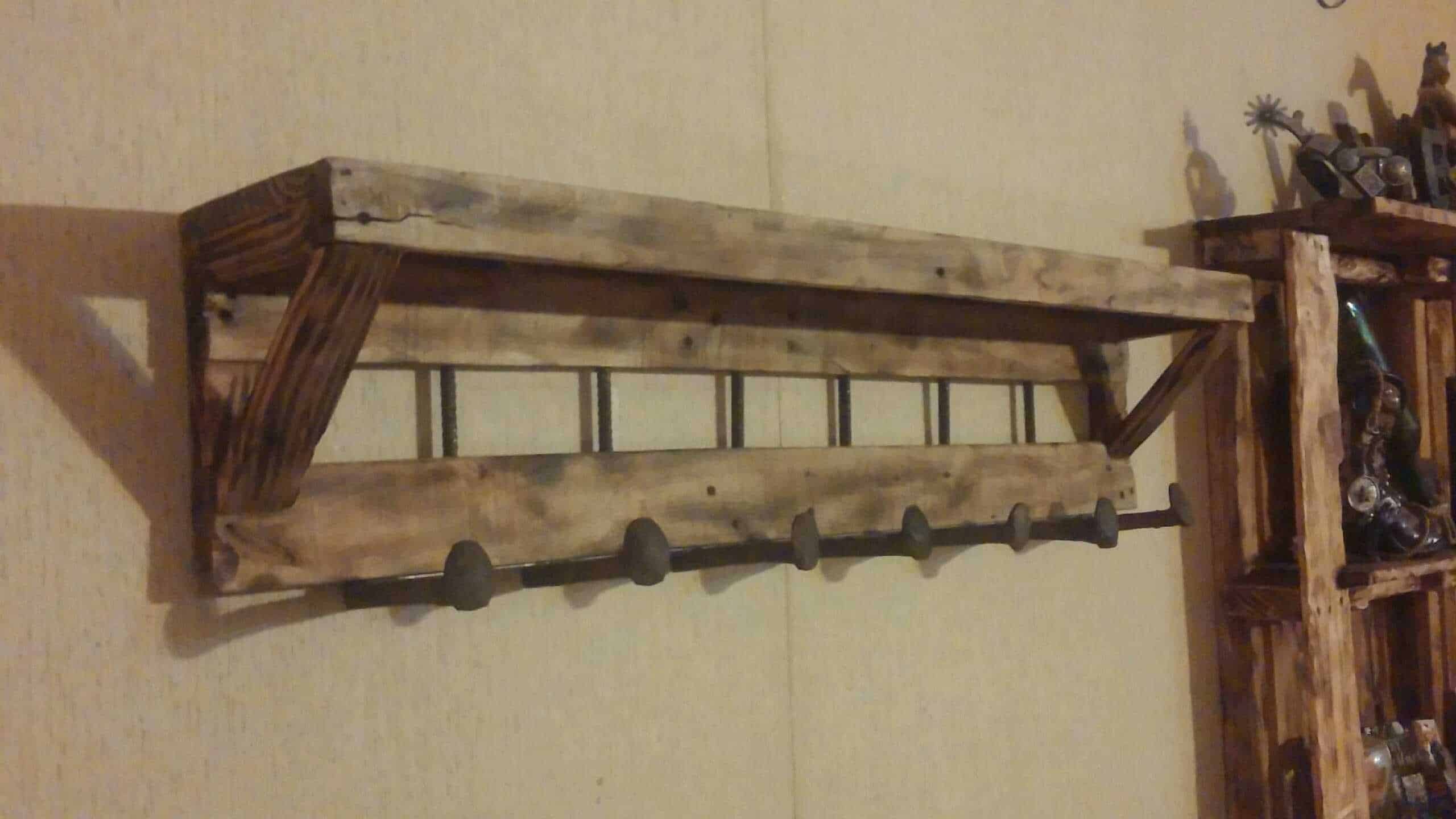 Pallet Coat Rack With Shelf • 1001 Pallets