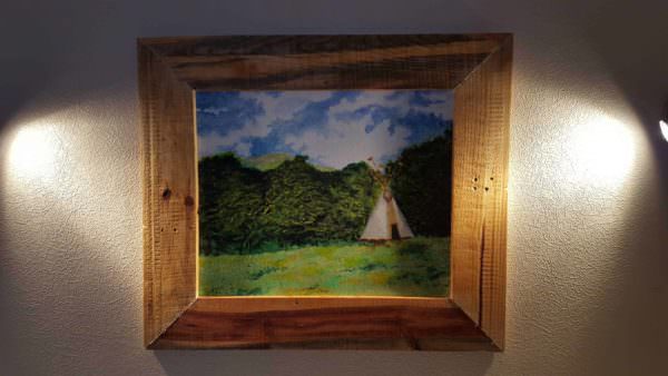 Pallet Picture Frame Pallet Wall Decor & Pallet Painting 1001pallets.com-pallet-picture-frame4