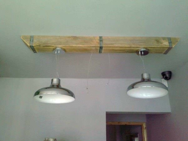 Pallet Wood Box Beam For Over Counter Lighting Pallet Lamps & Lights Pallet Wood Box Beam For Over Counter Lighting Pallet Lamps & Lights