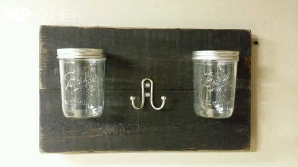 15$ Bathroom Organization with Pallets & Mason Jars Pallet Cabinets & Wardrobes 1001pallets.com-bathroom-organization-a-must2