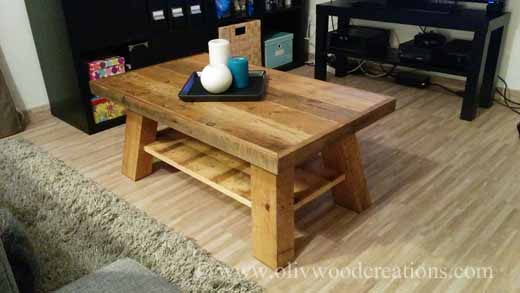 Coffee Table Made from Pallets / Table Basse En Bois De Palettes Pallet Coffee Tables 