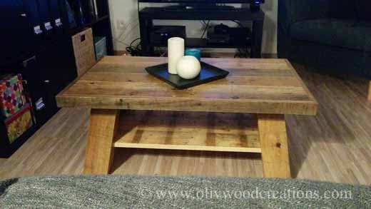 Coffee Table Made from Pallets / Table Basse En Bois De Palettes Pallet Coffee Tables 