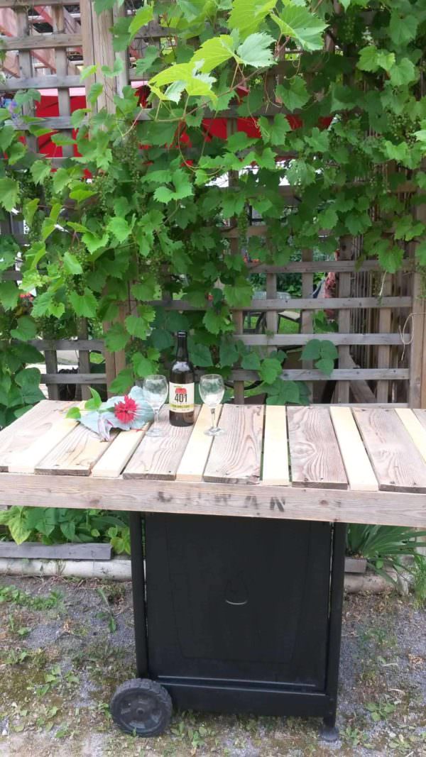 My Old Bbq Remade into a Rustic Serving Cart Lounges & Garden Sets Pallet Desks & Pallet Tables My Old Bbq Remade into a Rustic Serving Cart Lounges & Garden Sets Pallet Desks & Pallet Tables