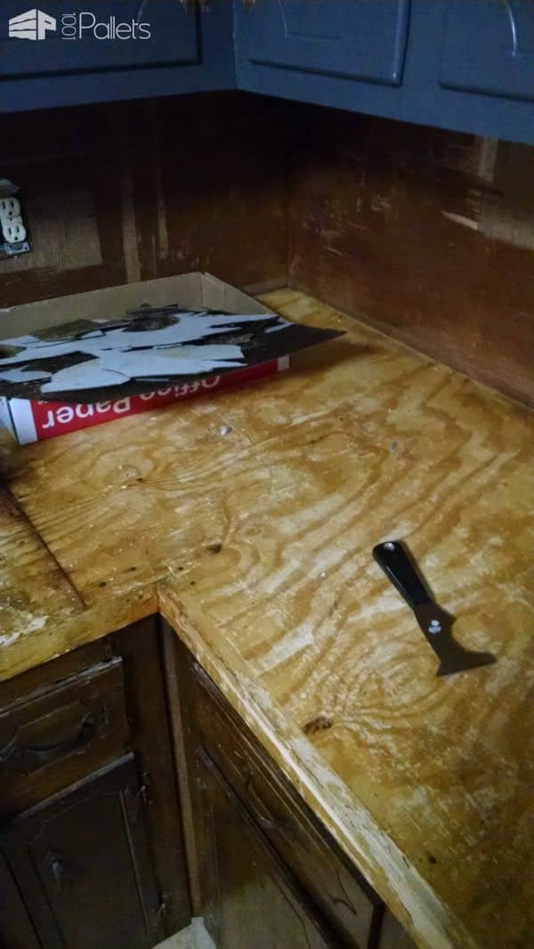 Palettenarbeitsplatten Backsplash Palettenschreibtische Palettentische