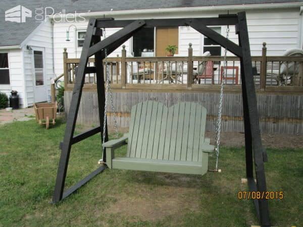 Pallet Swinging Chair Lounges & Garden Sets Pallet Swinging Chair Lounges & Garden Sets