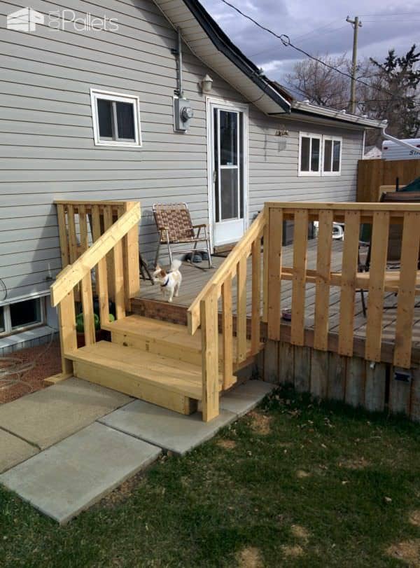 Outside Pallet Deck Pallet Terraces & Pallet Patios 1001pallets.com-outside-deck3