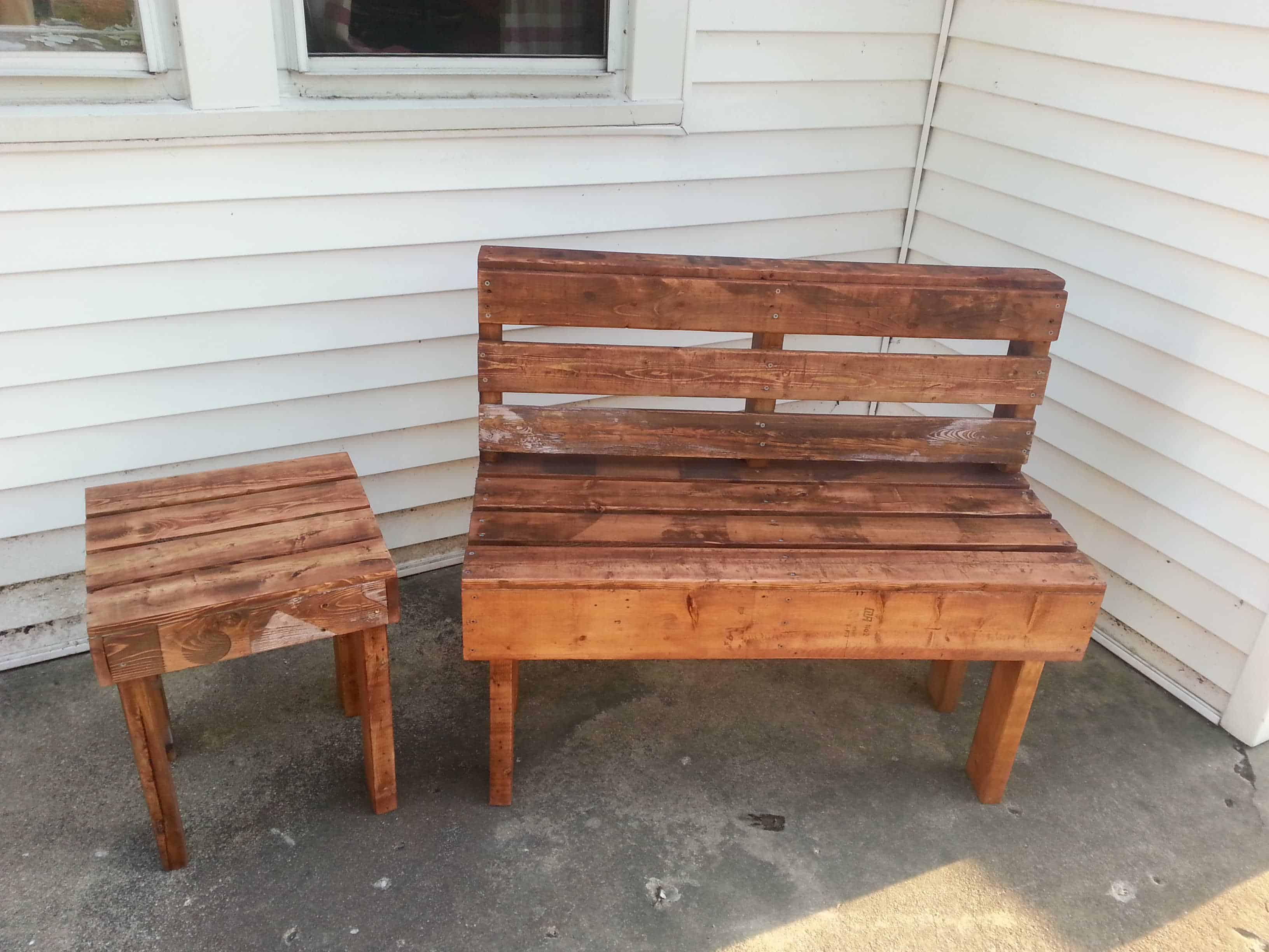 Pallet Bench &amp; Table â€¢ 1001 Pallets