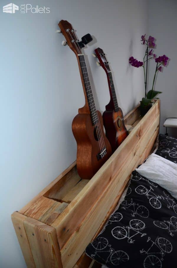 Pallet Wood King Size Bed with Drawers & Storage • 1001 Pallets