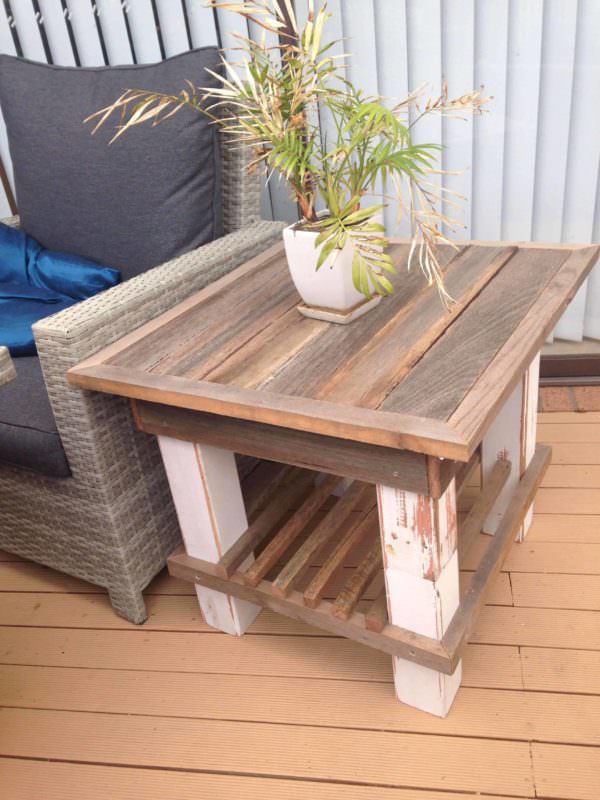 Sturdy Pallet Coffee Table1