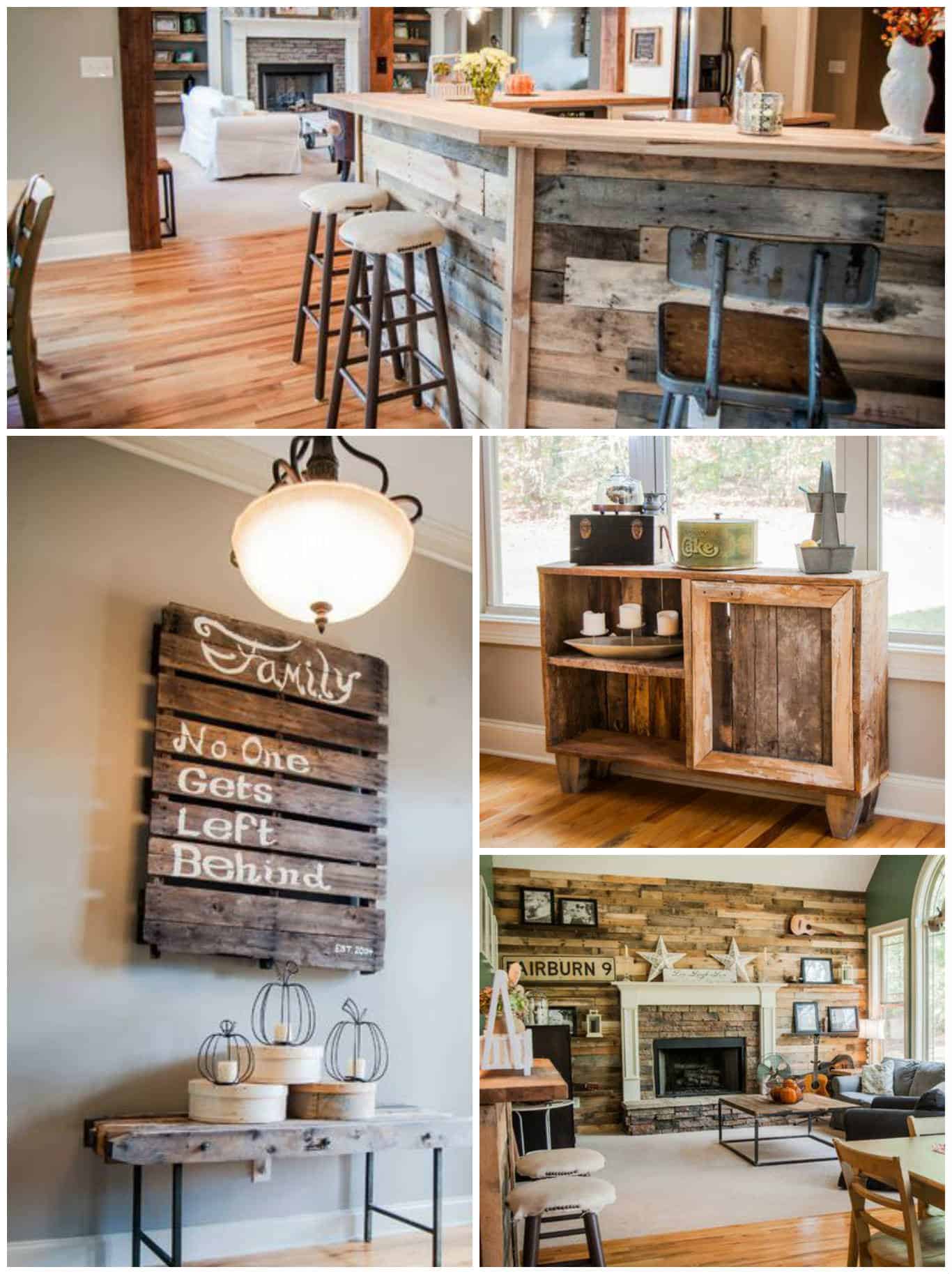Pallet and Reclaimed Wood Decoration for a Contemporary House • 1001 ... - Reclaimed Wood Decoration