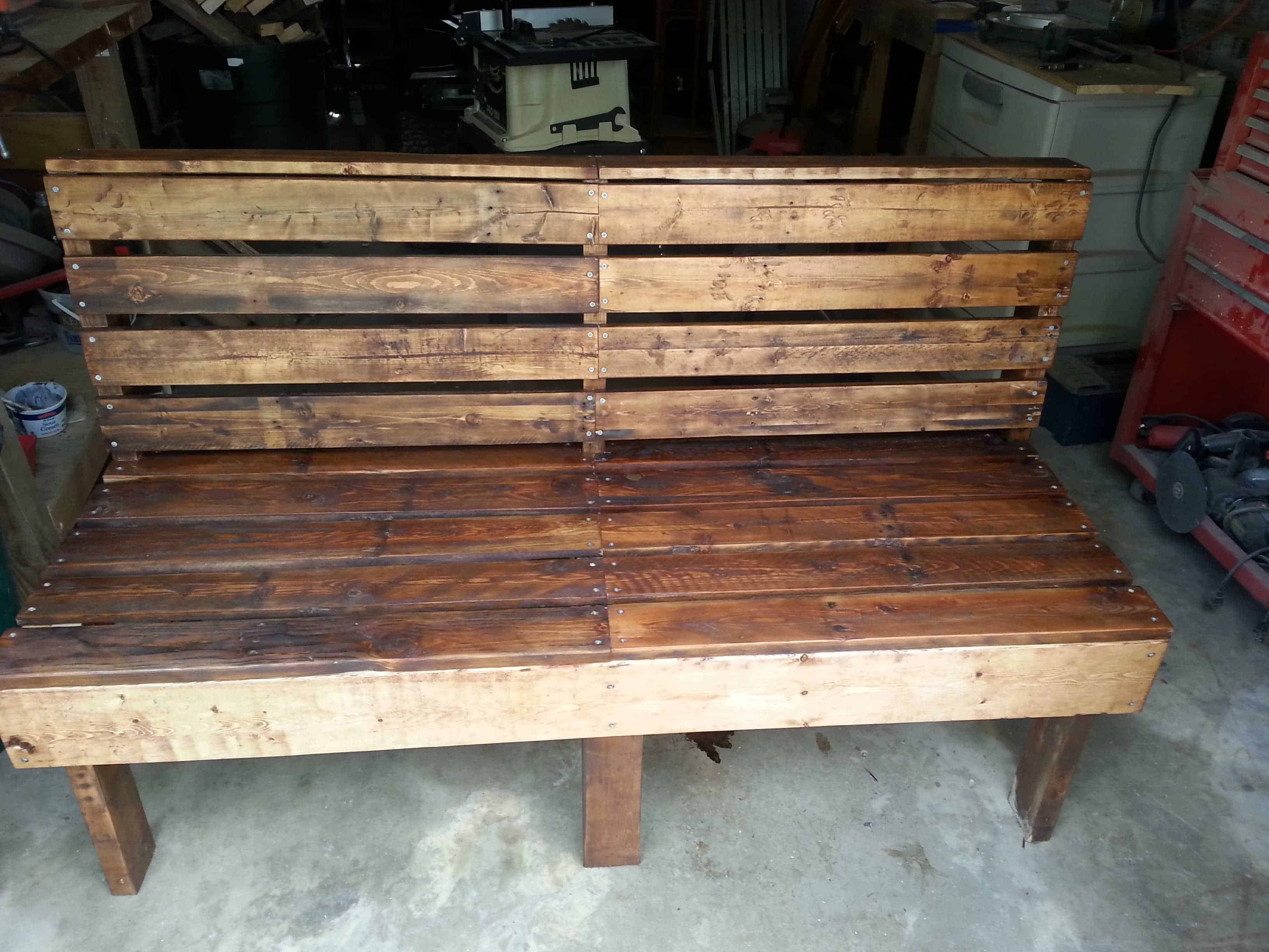 Pallet Bench • Pallet Ideas • 1001 Pallets