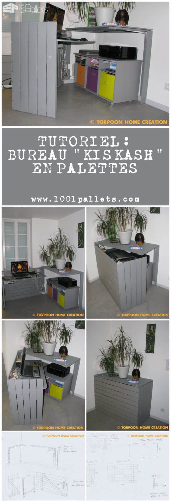 Bureau Kiskash En Palettes Furniture Tutoriels Français Bureau Kiskash En Palettes Furniture Tutoriels Français