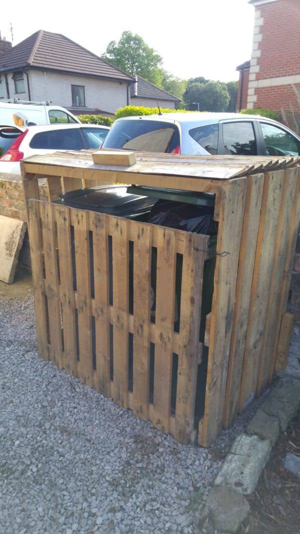 Pallet Garbage Bin Storage Shed â€¢ 1001 Pallets