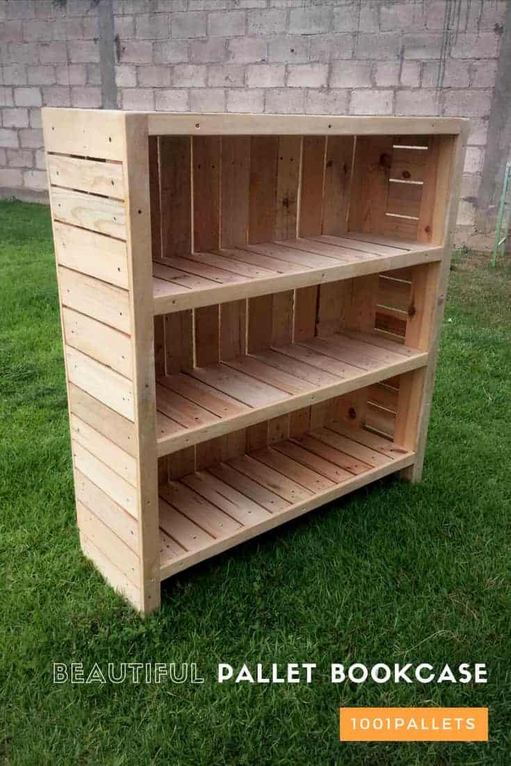 Diy Pallet Bookshelf Pallet Bookcase Pallet Ideas 1001 Pallets