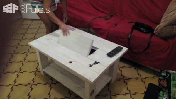 Pallet Coffee Table with Recessed Ice Chest Pallet Coffee Tables Pallet Coffee Table with Recessed Ice Chest Pallet Coffee Tables