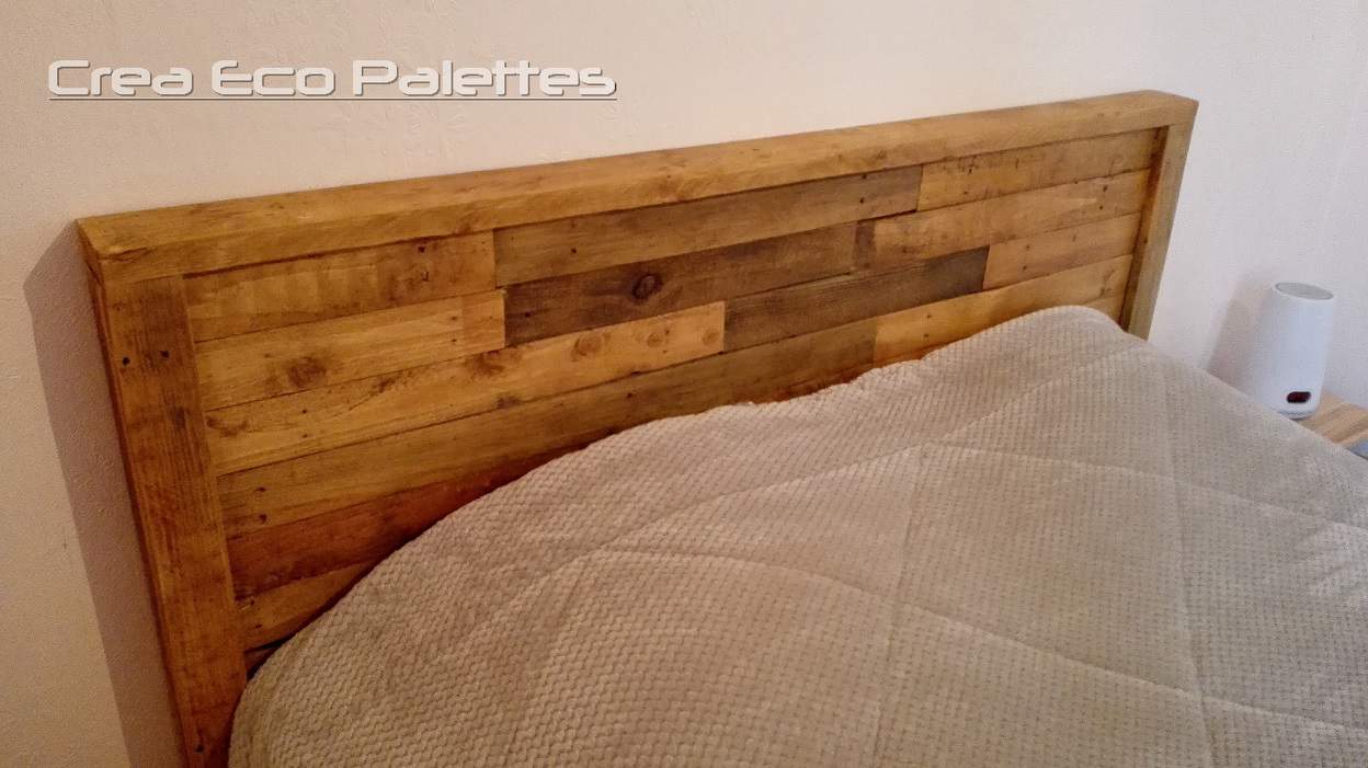 Framed Pallet Headboard / Tête De Lit • Pallet Ideas 