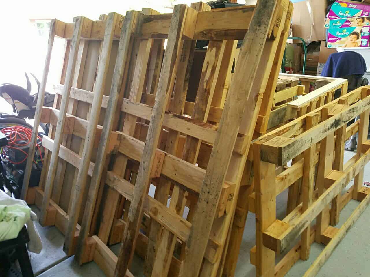 Garage Pallet Storage Shelves • 1001 Pallets