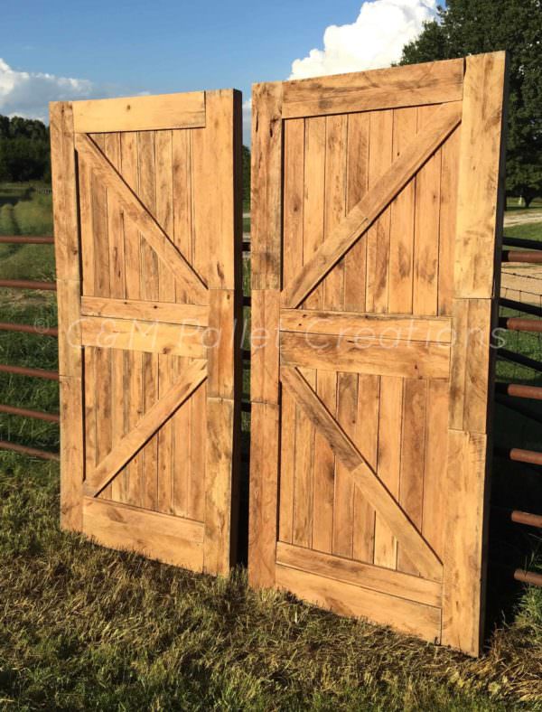 Prodigious Pallet Barn Door Set