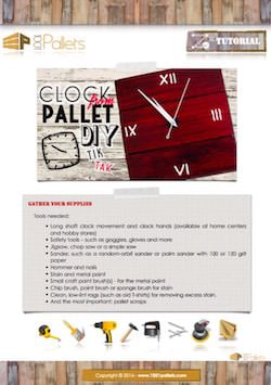 Simple Pallet Wall Clock English Tutorials Home décor Simple Pallet Wall Clock English Tutorials Home décor