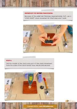 Simple Pallet Wall Clock English Tutorials Home décor Simple Pallet Wall Clock English Tutorials Home décor