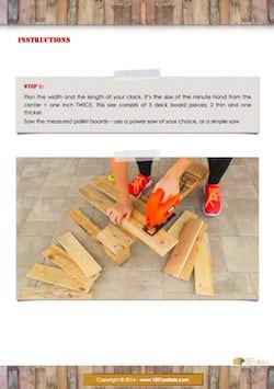 Simple Pallet Wall Clock English Tutorials Home décor Simple Pallet Wall Clock English Tutorials Home décor