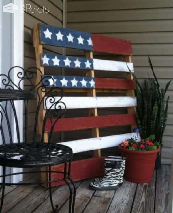 Show Your Pride With Themed Painted Pallets Pallet Home Décor Ideas 