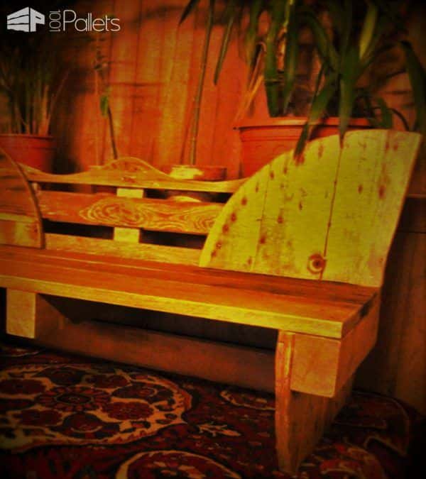 Sturdy Decorative Pallet Bench2