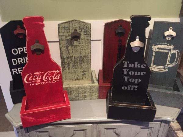 Wall Mounted Pallet Bottle-top Catchers Pallet Home Accessories 