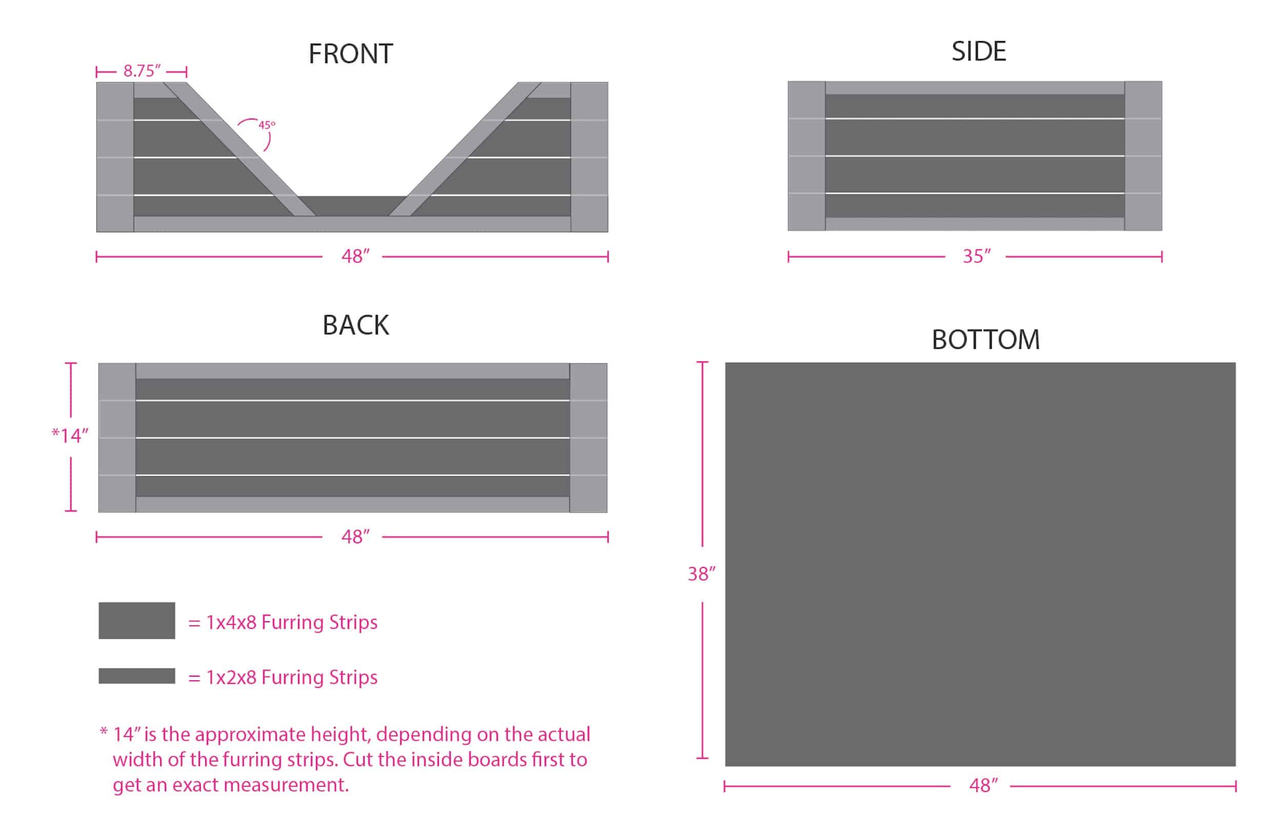 dog bed measurements