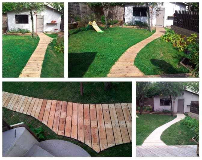 DIY PDF Tutorial Pallet Garden Pathway • 1001 Pallets • FREE DOWNLOAD