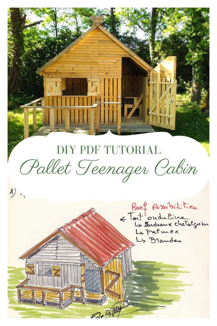 DIY PDF Tutorial Pallet Teenager Cabin • 1001 Pallets • FREE DOWNLOAD