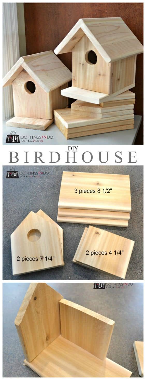 Kid-Friendly Pallet Projects like a classic birdhouse can be a fun way to spend time with the kids.