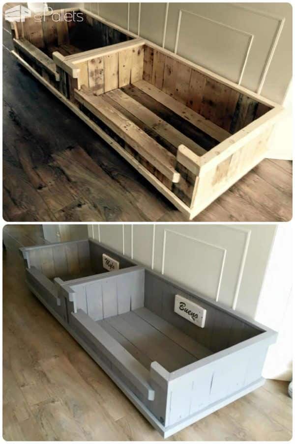 Pamper Your Pup: 11 Plush Pallet Dog Bed Ideas For You! Animal Pallet Houses & Pallet Supplies 