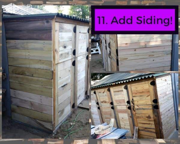 Add siding to your Stall Tool Shed.