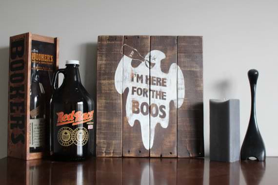 75+ Fabulous Pallet Halloween Ideas: Are You Ready to Pallet-ify Halloween? Other Pallet Projects We're here for the boos too Halloween Pallet Craft.