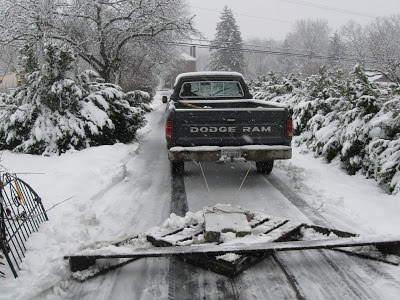 Turn an old pallet and scraps into a Weird Wood drag plow for snow removal. Clever!