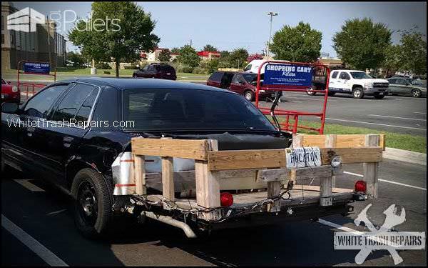 Replace the rear end of your car with a homemade Weird Wood Trunk that's a mini-trailer.