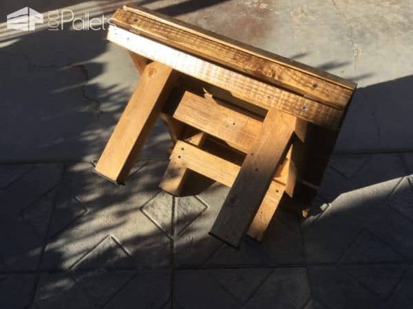 A view of the footrest in this Adirondack Chairs Patio Set.