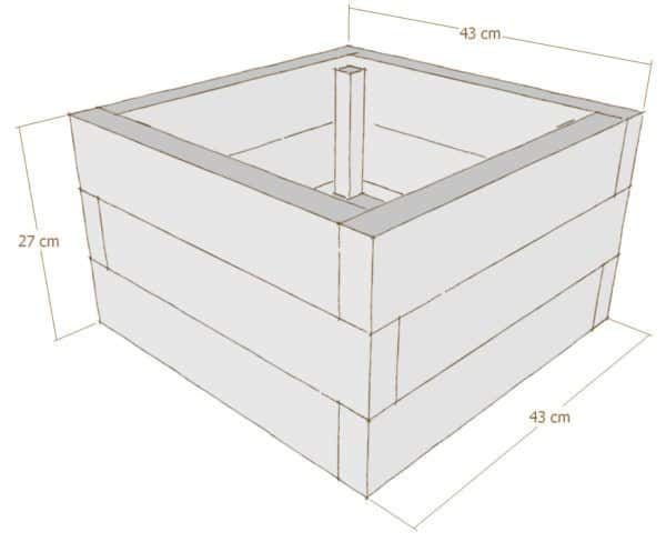 My Petite Pallet Planter is easy to make and can be built in under three hours.