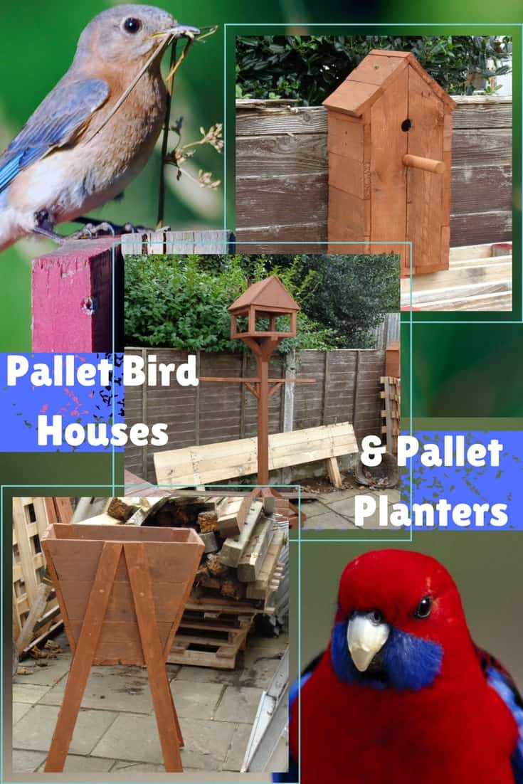 Raised Pallet Birdhouses Plus Planter Project â€¢ 1001 Pallets