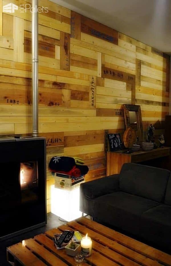 Add Style Quickly: More Than 50 Beautiful Pallet Wall Ideas! Pallet Walls & Pallet Doors Add Style Quickly: More Than 50 Beautiful Pallet Wall Ideas!