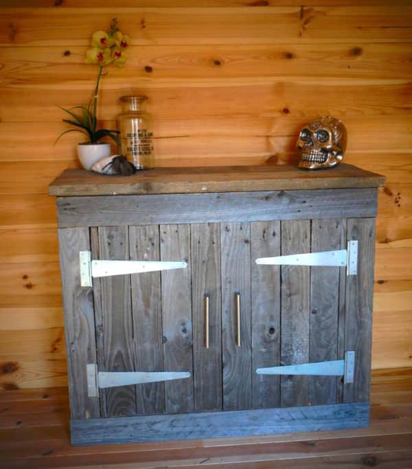 how to build a cabinet out of pallets - interior design & arts