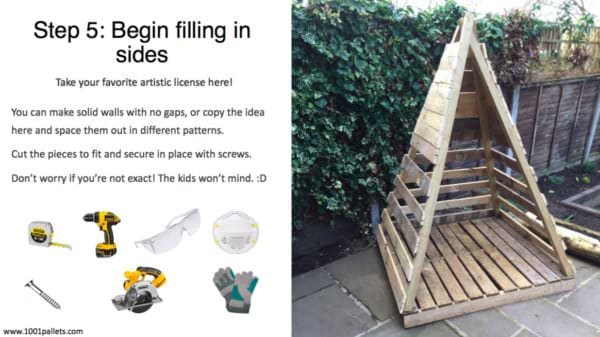 Easy Pallet Kid’s Teepee English Tutorials Garden Easy Pallet Kid’s Teepee English Tutorials Garden